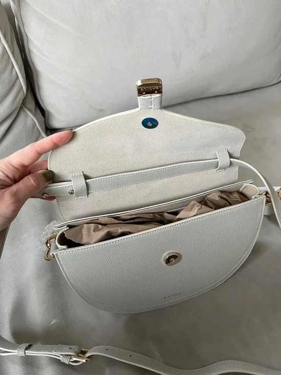 NWT Basile (Maison Rinceau) Le Dianna Shoulder / Crossbody Bag Ivory Color - Picture 3 of 7